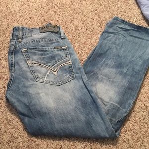 Buckle salvage relaxed straight jeans 31 R